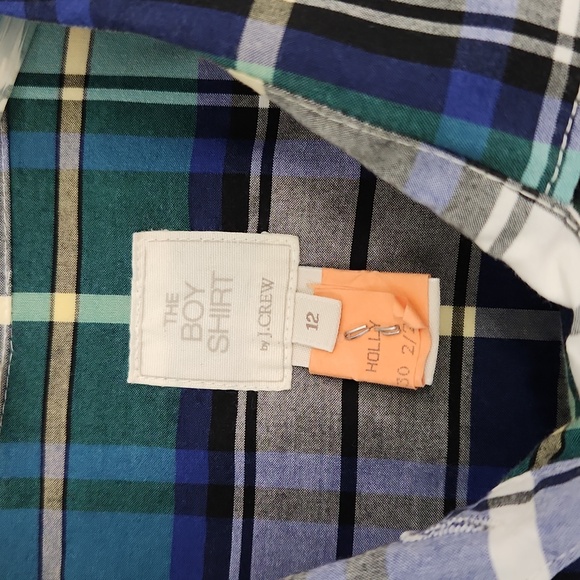 J. Crew plaid button down shirt in great condition! Dry cleaned, ready to wear! - Picture 3 of 7